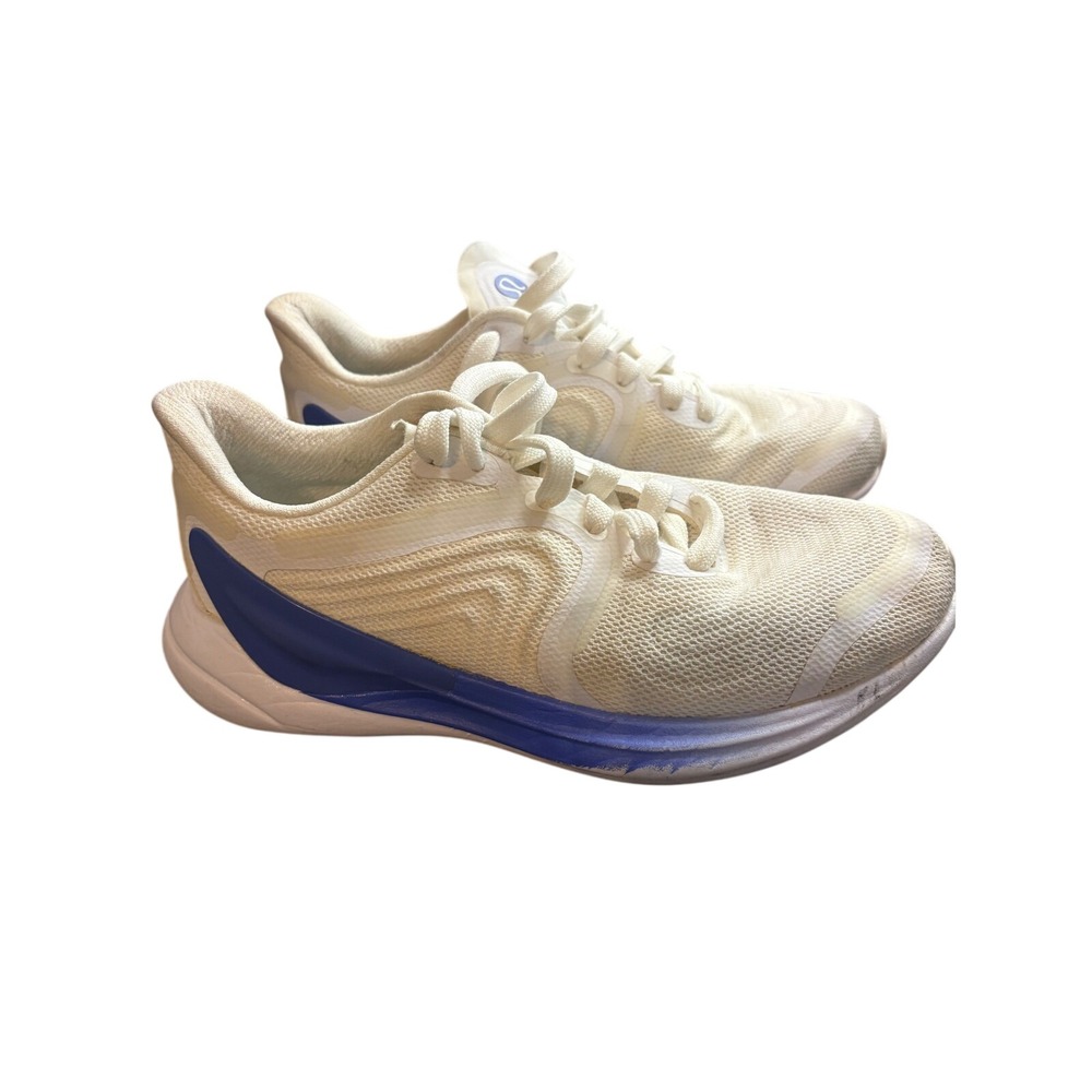 Lululemon Blissfeel 2 Running Shoes White Wild Indigo LW9EF7S Womens 5